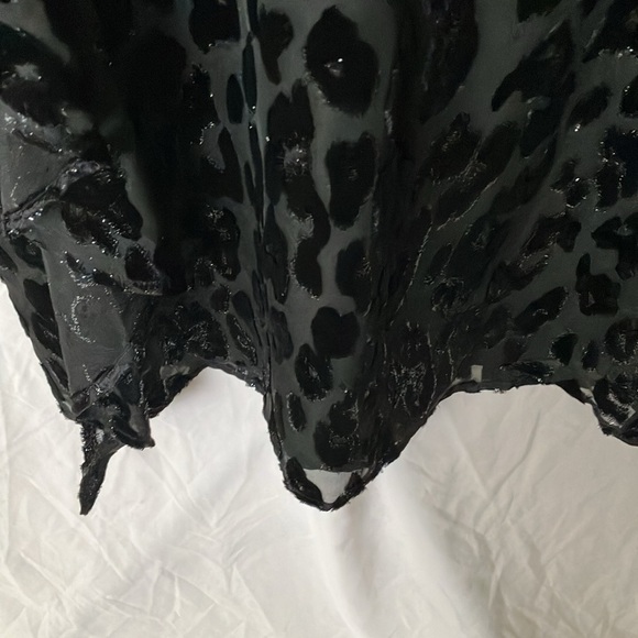 Express: Black on Black Cheetah Print Shimmer Dress- S - Picture 8 of 16